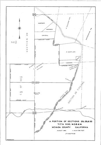 Click to see T17, R9, Sections 28, 29, 33, 1960 of Allan Beeson Survey Maps Book ER