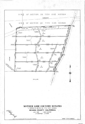 Click to see Mother Lode Country Estates, 1965 of Allan Beeson Survey Maps Book ER