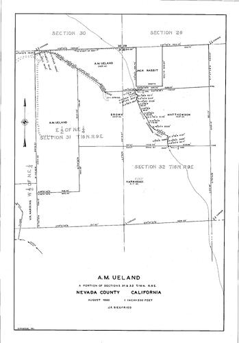 Click to see A. M. Ueland, 1960 of Allan Beeson Survey Maps Book ER