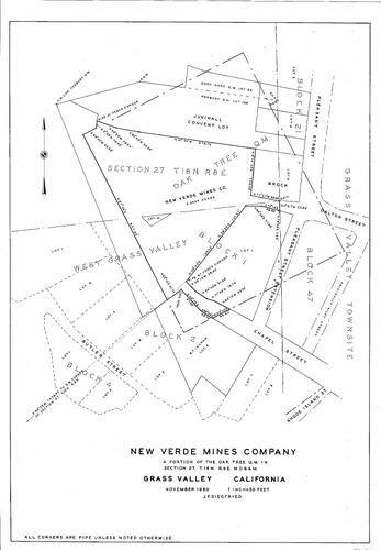 Click to see New Verde Mines co., 1960 of Allan Beeson Survey Maps Book ER
