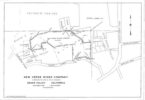 Click to see New Verde Mines Co., 1960 of Allan Beeson Survey Maps Book ER