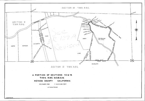 Click to see T15, R8, Sections 10 & 15, 1960 of Allan Beeson Survey Maps Book ER