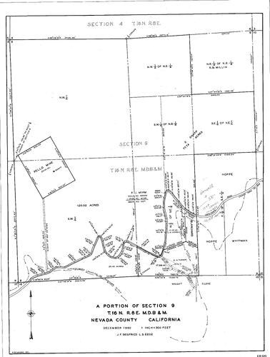 Click to see T16, R8, Section 9, 1960 of Allan Beeson Survey Maps Book ER