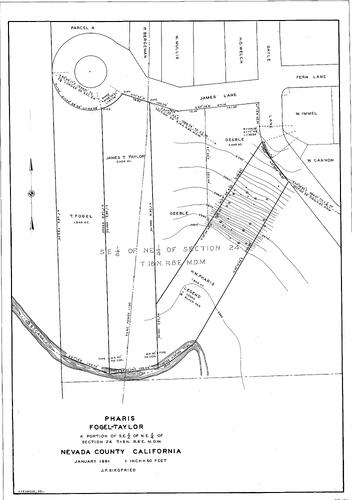Click to see Pharis Fogel-Taylor, 1961 of Allan Beeson Survey Maps Book ER