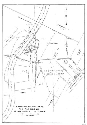 Click to see T16, R8, Section 13, 1961 of Allan Beeson Survey Maps Book ER