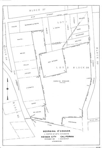 Click to see Georgina O'Connor, 1961 of Allan Beeson Survey Maps Book ER