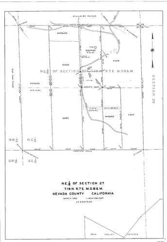 Click to see T16, R7, Sec. 27, 1962 of Allan Beeson Survey Maps Book ER