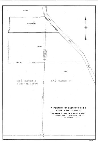 Click to see T15, R9, Sections 8 & 9, 1963 of Allan Beeson Survey Maps Book ER