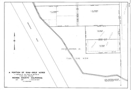 Click to see A Portion of Sum-Gold Acres, 1963 of Allan Beeson Survey Maps Book ER