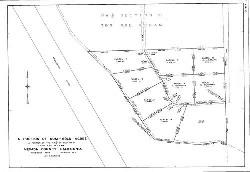 Click to see A Portion of Sum-Gold Acres, 1963 of Allan Beeson Survey Maps Book ER