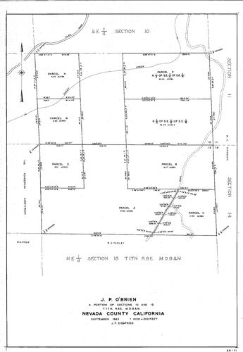 Click to see J. P. O'Brien, 1963 of Allan Beeson Survey Maps Book ER