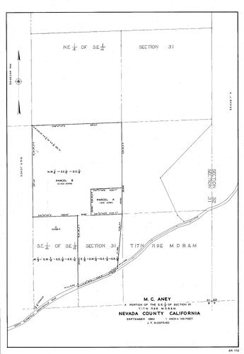 Click to see M. C. Aney, 1963 of Allan Beeson Survey Maps Book ER