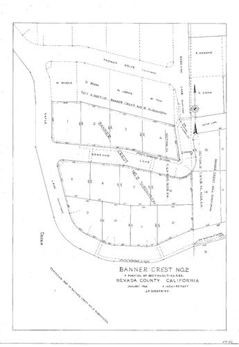 Click to see Banner Crest No. 2, 1964 of Allan Beeson Survey Maps Book ER