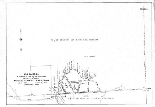 Click to see W. J. Bursill, 1964 of Allan Beeson Survey Maps Book ER