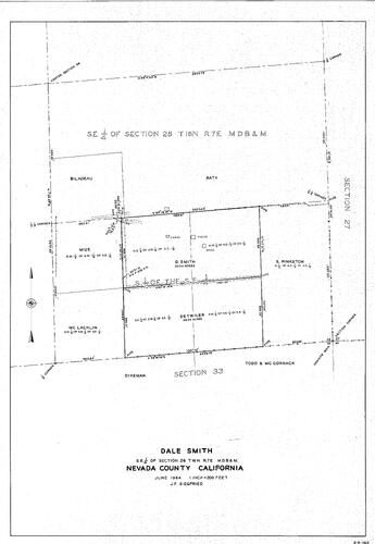 Click to see Dale Smith, 1964 of Allan Beeson Survey Maps Book ER