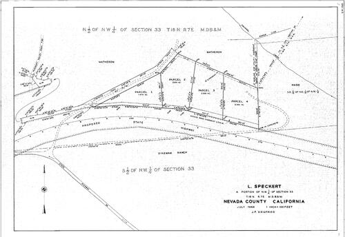 Click to see L. Speckert, 1964 of Allan Beeson Survey Maps Book ER