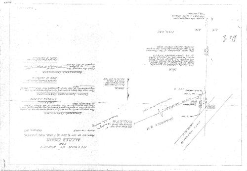 Click to see Record of Survey, Alfred Tucker, 1965 of Allan Beeson Survey Maps Book ER