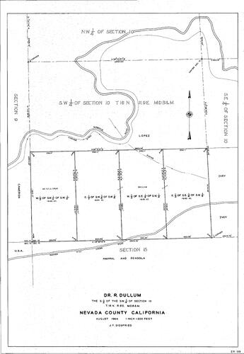 Click to see Dr. R. Dullum, 1964 of Allan Beeson Survey Maps Book ER