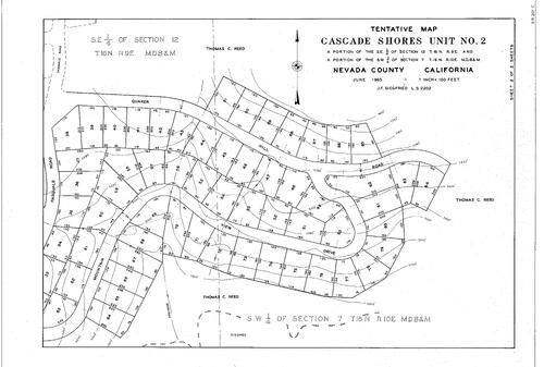 Click to see Cascade Shores Unit No. 2, 1965 of Allan Beeson Survey Maps Book ER