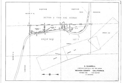 Click to see C. Sumrell, 1964 of Allan Beeson Survey Maps Book ER