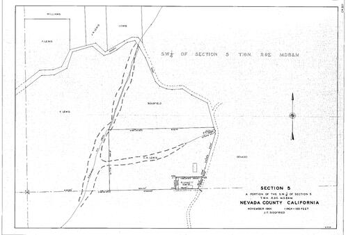 Click to see T16, R9, Section 5, 1964 of Allan Beeson Survey Maps Book ER