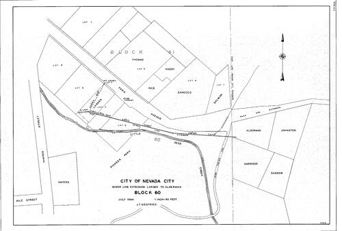 Click to see Nevada City, Block 60, 1964 of Allan Beeson Survey Maps Book ER