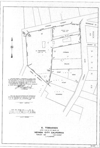 Click to see E. Tobiassen, 1965 of Allan Beeson Survey Maps Book ER