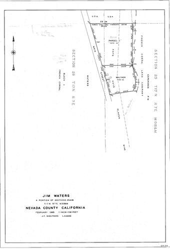 Click to see Jim Waters, 1965 of Allan Beeson Survey Maps Book ER