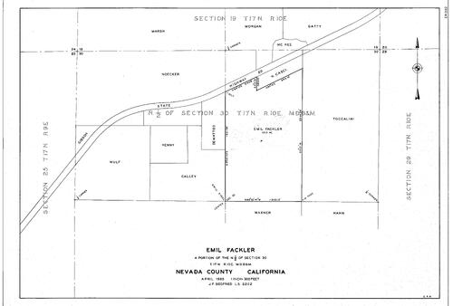 Click to see Emil Fackler, 1965 of Allan Beeson Survey Maps Book ER