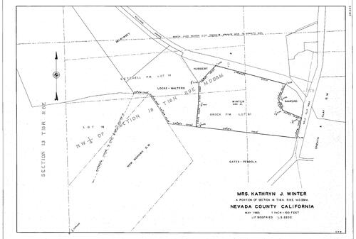 Click to see R. W. Deeble, 1959 of Allan Beeson Survey Maps Book ER