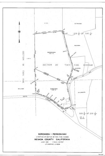 Click to see The Kyler Tract, 1959 of Allan Beeson Survey Maps Book ER