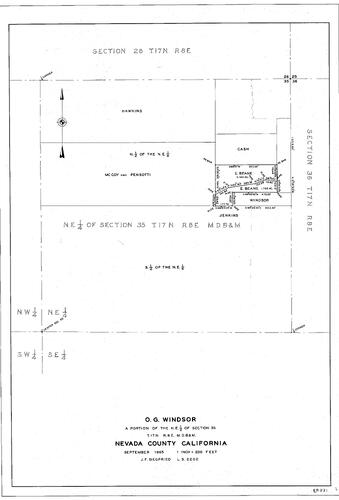 Click to see O. G. Windsor, 1965 of Allan Beeson Survey Maps Book ER