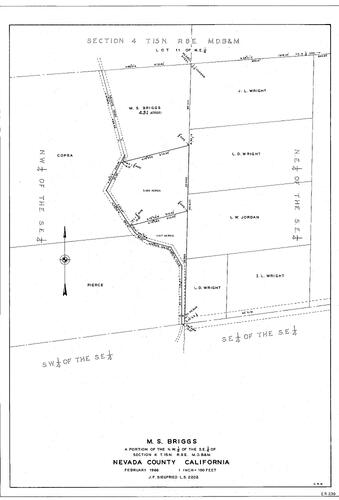 Click to see M. S. Briggs, 1966 of Allan Beeson Survey Maps Book ER