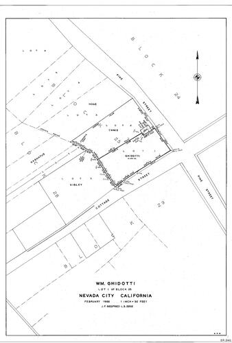 Click to see Wm. Ghidotti, 1966 of Allan Beeson Survey Maps Book ER