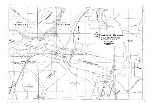 Click to see The Chappell Claims, 1945 of Allan Beeson Survey Maps Book ER