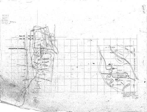 Click to see French Corral etc. 1951 (sketches) of Allan Beeson Survey Maps Book ER