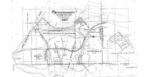Click to see The Byrne Property, 1927 of Allan Beeson Survey Maps Book ER