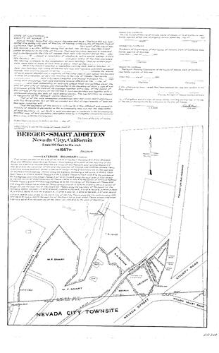 Click to see Berger-Smart Addition, 1957 of Allan Beeson Survey Maps Book ER