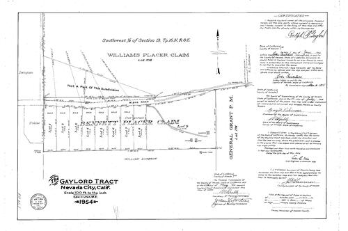 Click to see Gaylord Tract, 1954 of Allan Beeson Survey Maps Book ER