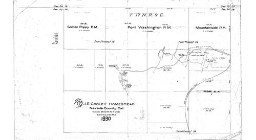 Click to see J. E. Cooley Homestead, 1930 of Allan Beeson Survey Maps Book ER
