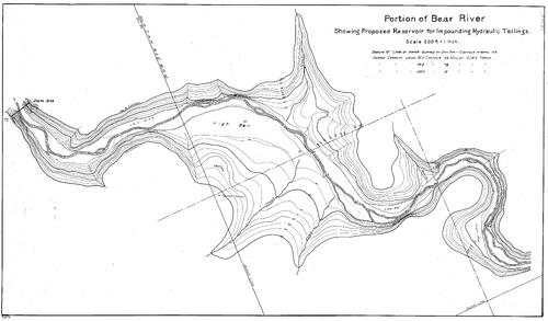 Click to see Bear River Proposed Dam of Allan Beeson Survey Maps Book ER