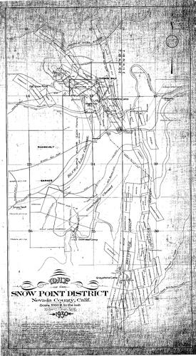 Click to see Snow Point Mining District, 1930 of Allan Beeson Survey Maps Book ER