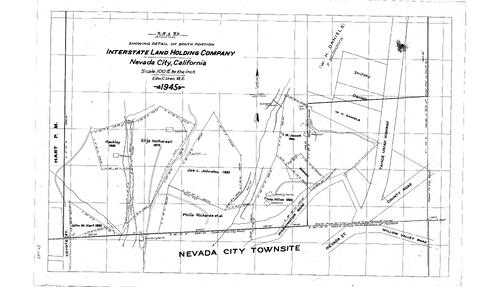 Click to see Interstate Land Holding Co., 1945 (see also ER 269 of Allan Beeson Survey Maps Book ER