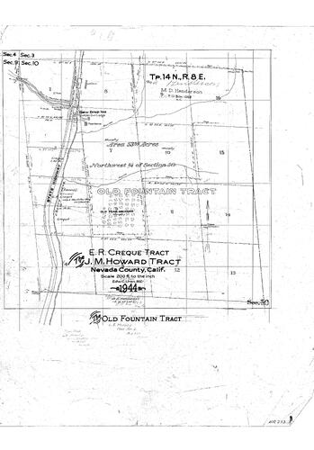 Click to see Old Fountain Tract, 1944 of Allan Beeson Survey Maps Book ER