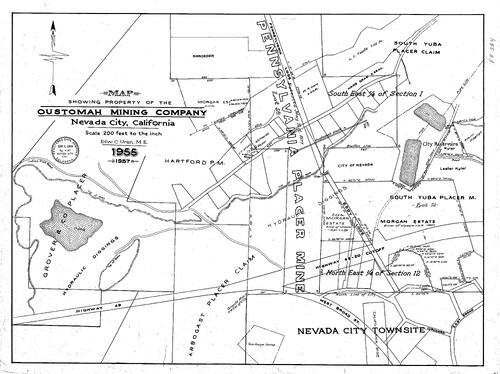Click to see Oustomah Mining Co., 1955 of Allan Beeson Survey Maps Book ER