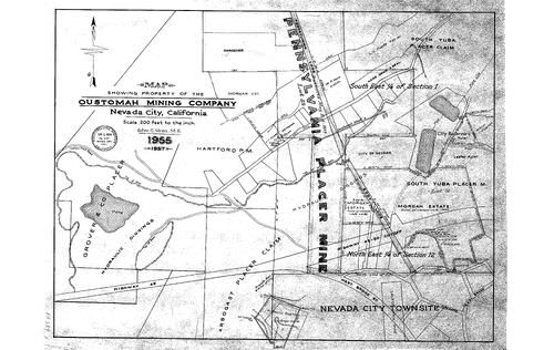 Click to see Hydraulic Diggings/Garbage Dump + ER 284 of Allan Beeson Survey Maps Book ER