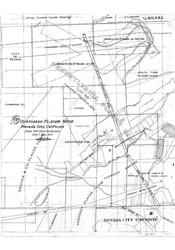 Click to see Placer Claim of Allan Beeson Survey Maps Book ER