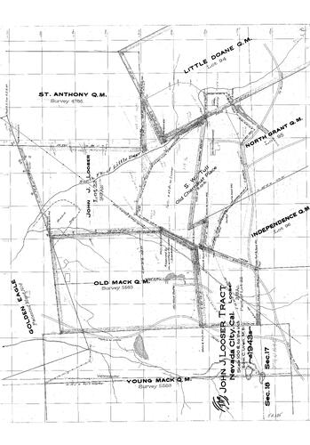 Click to see John J. Looser Tract, 1943 of Allan Beeson Survey Maps Book ER