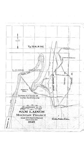 Click to see Laing's Mountain Project, 1946 (Placer County) of Allan Beeson Survey Maps Book ER
