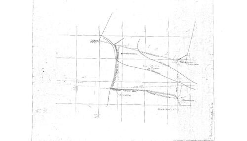 Click to see Blue Tent Ditch, (sketch) of Allan Beeson Survey Maps Book ER